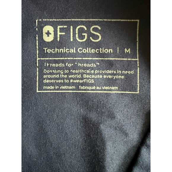 FIGS Technical Catarina Scrub Nurse One Pocket Navy Blue M - Picture 5 of 6